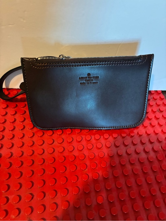 Louis Vuitton Handbags - Louis Vuitton Brown Leather Zip Wristlet Pouch